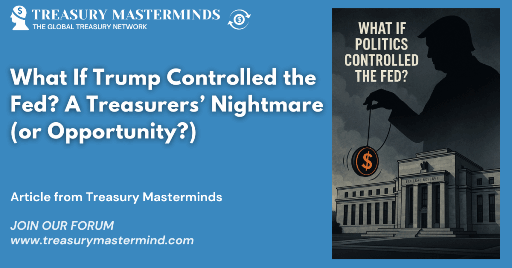 What If Trump Controlled the Fed? A Treasurers’ Nightmare (or Opportunity?)