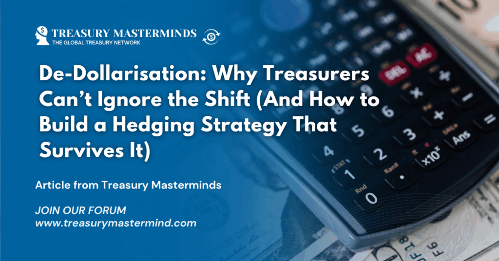 De-Dollarisation: Why Treasurers Can’t Ignore the Shift (And How to Build a Hedging Strategy That Survives It)