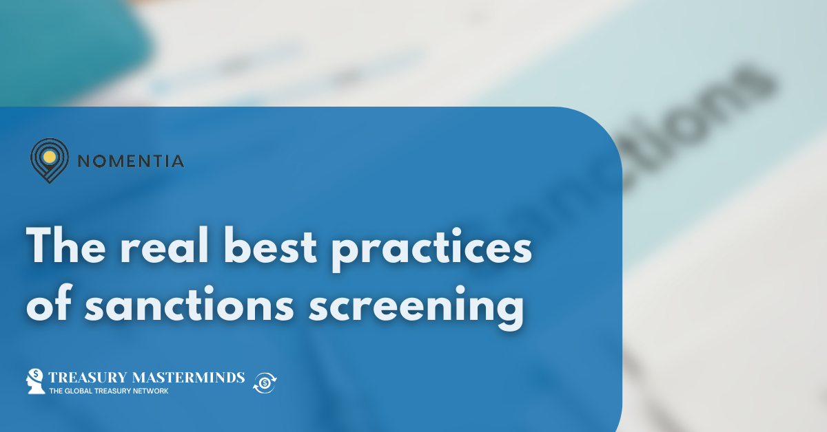 The real best practices of sanctions screening