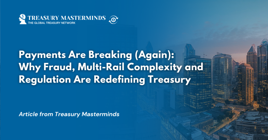 Payments Are Breaking (Again): Why Fraud, Multi-Rail Complexity and Regulation Are Redefining Treasury